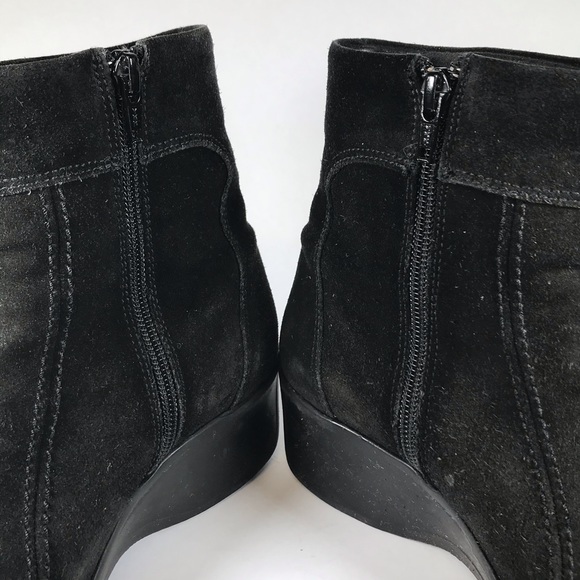 La Canadienne Black Suede Ankle Boot Winter Cold - Picture 6 of 10